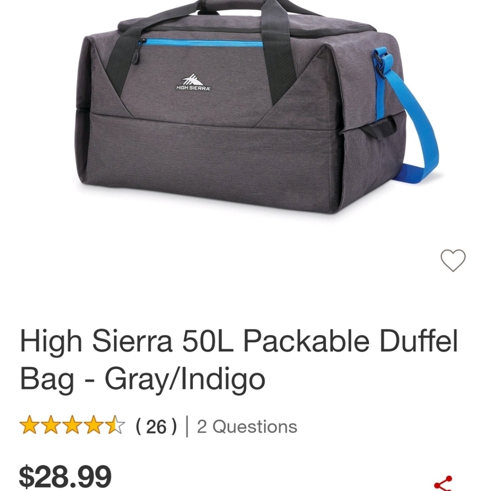 High Sierra Duffel Bag